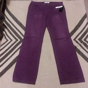 New MNG Basic Mango purple pants sz 12